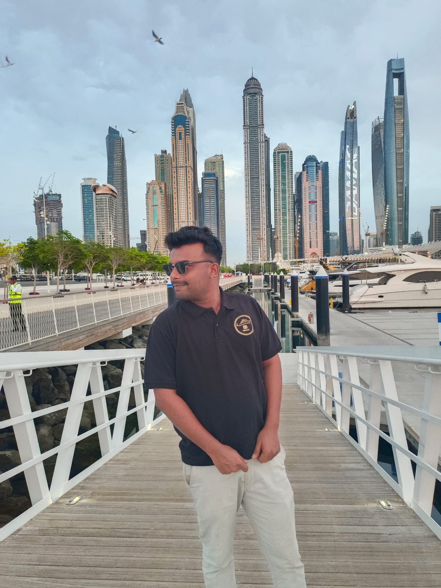 Harshad Hasher at Dubai Marina